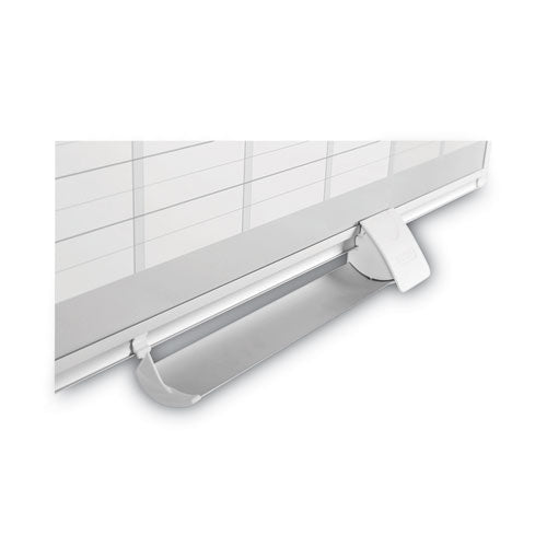 Image of MasterVision® GA0396830 Magnetic Dry Erase Calendar Board, Weekly Planning/Scheduling, 36" x 24", White Surface, Satin Aluminum Frame