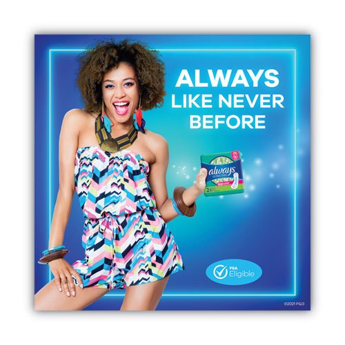 Image of Always® 59874 Ultra Thin Pads, Size 2, Super Long, Super Absorbency, 40/Pack, 6 Packs/Carton