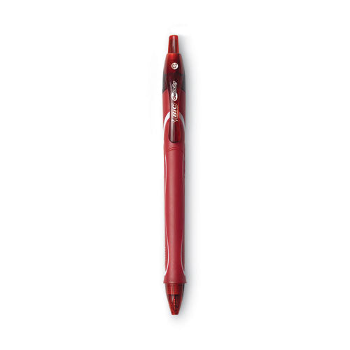 Image of BIC® RGLCG11AST Gel-ocity Quick Dry Gel Pen, Retractable, Fine 0.7mm, Assorted Ink and Barrel Colors, Dozen