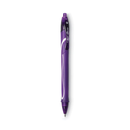 Image of BIC® RGLCGAP81-AST Gel-ocity Quick Dry Gel Pen, Retractable, Medium 0.7 mm, Randomly Assorted Ink and Barrel Colors, 8/Pack