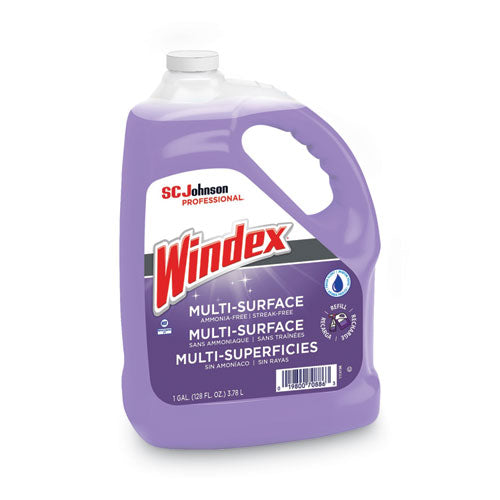 Image of Windex® 697262 Non-Ammoniated Glass/multi Surface Cleaner, Pleasant Scent, 128 Oz Bottle