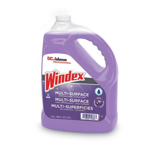Image of Windex® 697262 Non-Ammoniated Glass/multi Surface Cleaner, Pleasant Scent, 128 Oz Bottle
