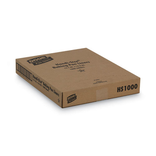 Image of Dixie® HS1000 Greaseproof Liftoff Pan Liners, 12.2 x 16.38, White, 1,000/Carton