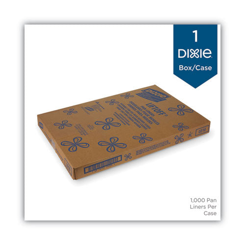 Image of Dixie® LO10 Greaseproof Liftoff Pan Liners, 16.38 x 24.38, White, 1,000/Carton
