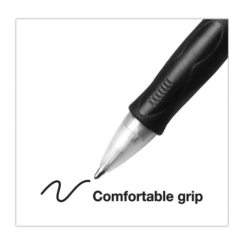 Image of BIC® VLG361-BLK Velocity Easy Glide Ballpoint Pen Value Pack, Retractable, Medium 1 Mm, Black Ink, Black Barrel, 36/pack