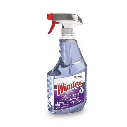 Image of Windex® Non-Ammoniated Glass/multi Surface Cleaner, Fresh Scent, 32 Oz Bottle, 8/carton