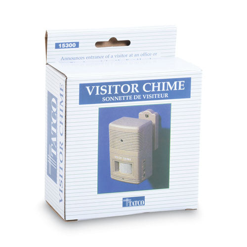 Image of Tatco 15300 Visitor Arrival/Departure Chime, Battery Operated, 2.75 x 2 x 4.25, Gray
