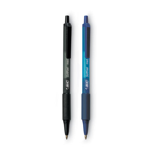 Image of BIC® SCSM361-AST Soft Feel Ballpoint Pen Value Pack, Retractable, Medium 1 Mm, Assorted Ink And Barrel Colors, 36/pack