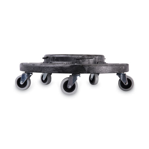 Image of Boardwalk® 3485200 Refuse Container Utility Dolly, 300 lb Capacity, 18.25" Diameter, Gray
