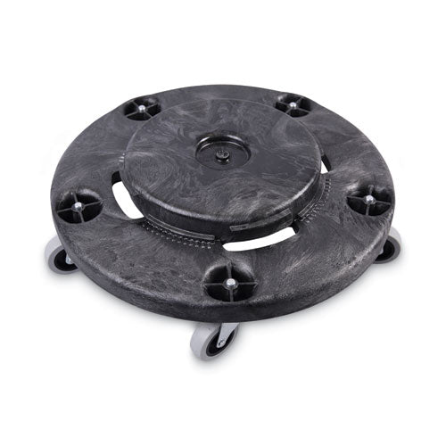 Image of Boardwalk® 3485200 Refuse Container Utility Dolly, 300 lb Capacity, 18.25" Diameter, Gray