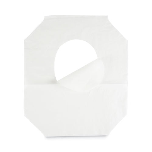 Image of Boardwalk® BWKK2500B Premium Half-Fold Toilet Seat Covers, 14.17 x 16.73, White, 250/Sleeve, 10 Sleeves/Carton