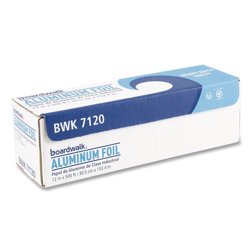 Image of Boardwalk® BWK7120 Heavy-Duty Aluminum Foil Roll, 87 Gauge, 12" x 500 ft