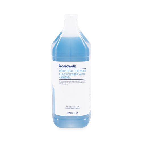 Image of Boardwalk® BWK4714AEA Industrial Strength Glass Cleaner With Ammonia, 1 Gal Bottle