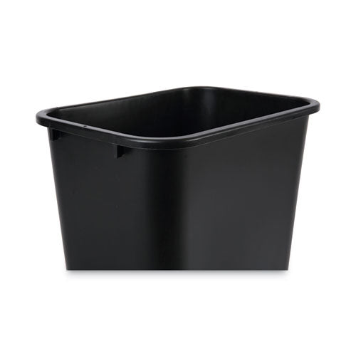 Image of Boardwalk® 3485203 Soft-Sided Wastebasket, 41 Qt, Plastic, Black