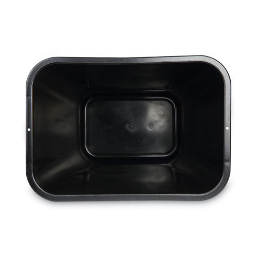 Image of Boardwalk® 3485203 Soft-Sided Wastebasket, 41 Qt, Plastic, Black