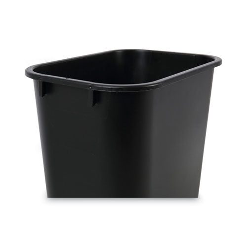 Image of Boardwalk® 3485201 Soft-Sided Wastebasket, 14 Qt, Plastic, Black