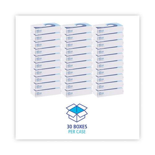 Image of Boardwalk® BWK6500B Office Packs Facial Tissue, Flat Box, 2-Ply, White, 100 Sheets/Box, 30 Boxes/Carton