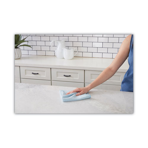 Image of Boardwalk® 2164038 Microfiber Cleaning Cloths, 16 X 16, Blue, 24/pack