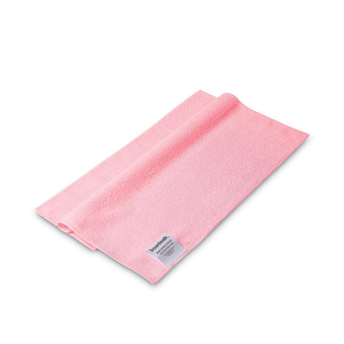 Image of Boardwalk® 2164040 Microfiber Cleaning Cloths, 16 X 16, Pink, 24/pack