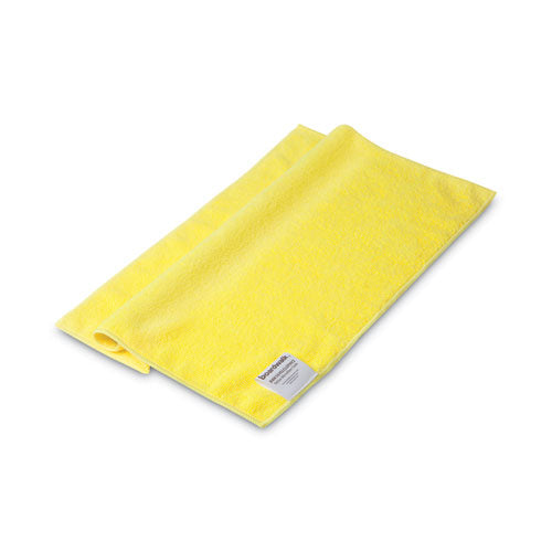 Image of Boardwalk® 2164039 Microfiber Cleaning Cloths, 16 X 16, Yellow, 24/pack
