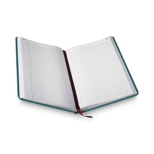 Image of Boorum & Pease® 66-300-R Account Record Book, Record-Style Rule, Blue Cover, 11.75 X 7.25 Sheets, 300 Sheets/book