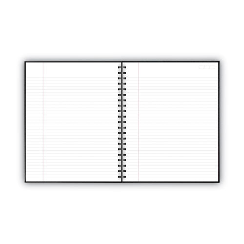 Image of Cambridge® Limited 06100 Hardbound Notebook with Pocket, 1-Subject, Wide/Legal Rule, Black Cover, (96) 11 x 8.5 Sheets