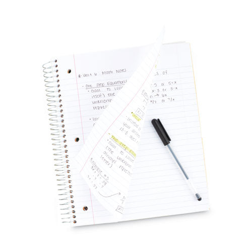 Image of Five Star® 51014 Wirebound Notebook, 3-Subject, Wide/Legal Rule, Randomly Assorted Cover Color, (150) 10.5 x 8 Sheets