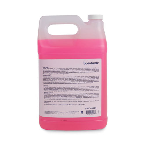 Image of Boardwalk® 570600-41ESSN Neutral Floor Cleaner Concentrate, Lemon Scent, 1 Gal Bottle, 4/carton