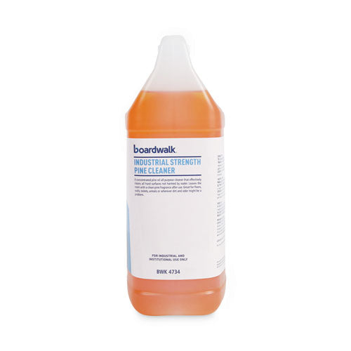 Image of Boardwalk® BWK4734EA Industrial Strength Cleaner, Pine Scent, 1 gal Bottle
