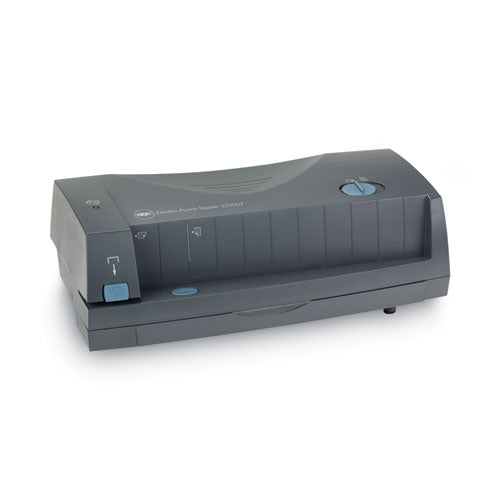 Image of GBC® 7704270 24-Sheet 3230 Electric Two- To Three-Hole Adjustable Punch, 9/32" Holes, Gray