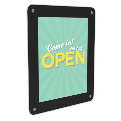 Image of deflecto® 899102 Superior Image Window Display, 8.5 x 11 Insert, Clear/Black