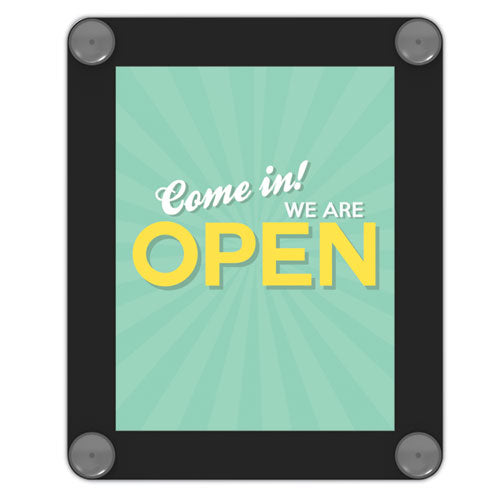 Image of deflecto® 899102 Superior Image Window Display, 8.5 x 11 Insert, Clear/Black