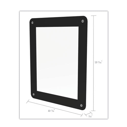 Image of deflecto® 899102 Superior Image Window Display, 8.5 x 11 Insert, Clear/Black
