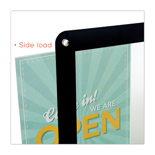 Image of deflecto® 899102 Superior Image Window Display, 8.5 x 11 Insert, Clear/Black