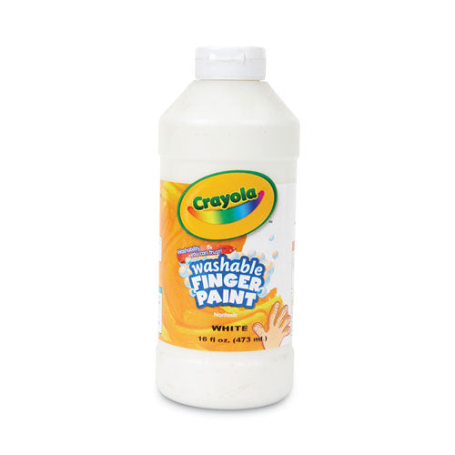 Image of Crayola® 551316053 Washable Fingerpaint, White, 16 Oz Bottle