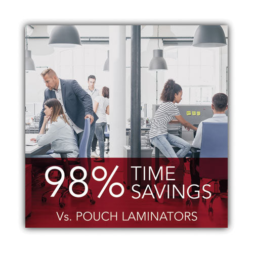 Image of GBC® FOTON30120NA Foton 30 Automated Pouch-Free Laminator, Two Rollers, 1" Max Document Width, 5 Mil Max Document Thickness