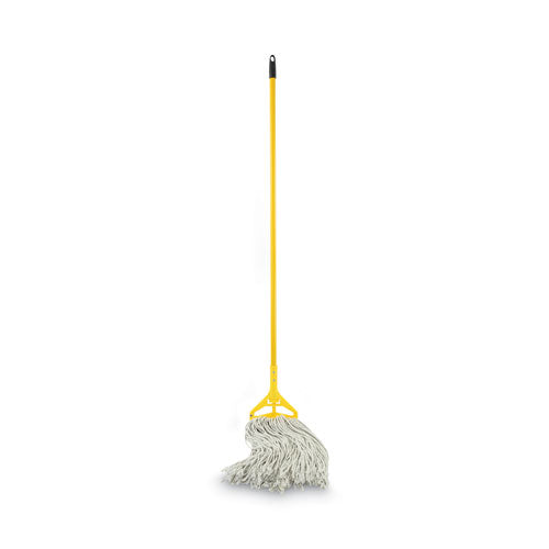 Image of Boardwalk® BWK620 Quick Change Side-Latch Plastic Mop Head Handle, 60", Yellow