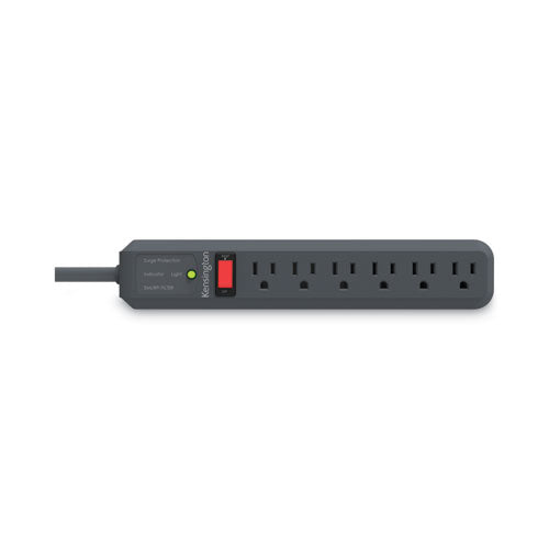 Image of Kensington® K38215NA Guardian Surge Protector, 6 AC Outlets, 15 ft Cord, 540 J, Gray