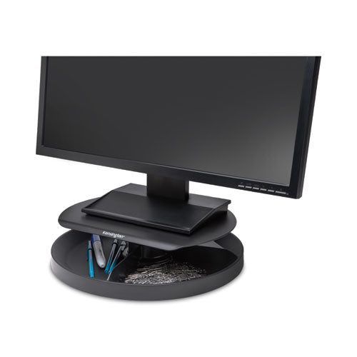 Image of Kensington® K52787WW Spin2 Monitor Stand With Smartfit, 12.6" X 12.6" X 2.25" To 3.5", Black, Supports 40 Lbs
