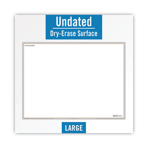 Image of AT-A-GLANCE® AW6010-28 Wallmates Self-Adhesive Dry Erase Writing/planning Surface, 36 X 24, White/gray/orange Sheets, Undated
