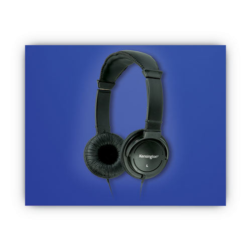 Image of Kensington® K33137 Hi-Fi Headphones, Plush Sealed Earpads, Black