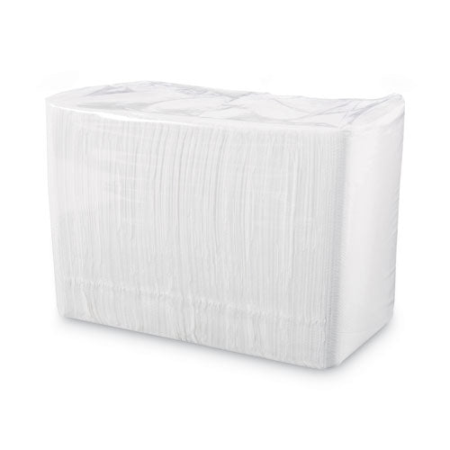 Image of Boardwalk® BWK8310 1/4-Fold Lunch Napkins, 1-Ply, 11.8 x 11.2, White, 6,000/Carton