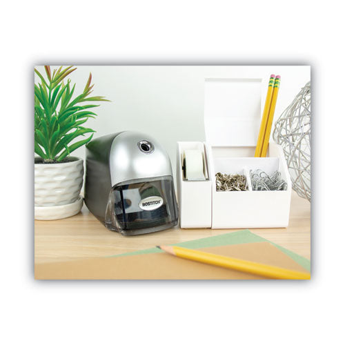 Image of Bostitch® EPS8HDBLK Quietsharp Executive Electric Pencil Sharpener, Ac-Powered, 4 X 7.5 X 5, Black/graphite