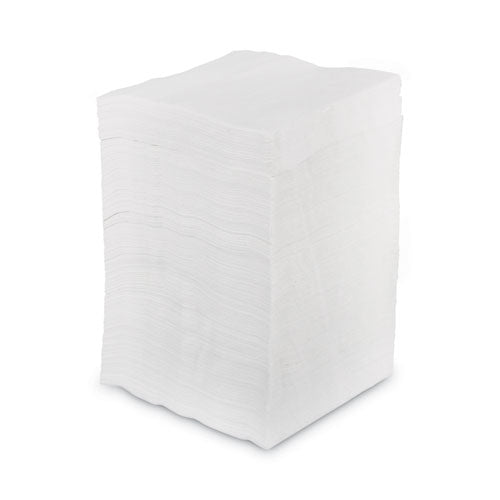 Image of Boardwalk® BWK8310 1/4-Fold Lunch Napkins, 1-Ply, 11.8 x 11.2, White, 6,000/Carton