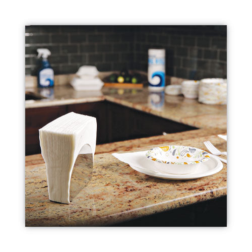 Image of Boardwalk® BWK8310 1/4-Fold Lunch Napkins, 1-Ply, 11.8 x 11.2, White, 6,000/Carton