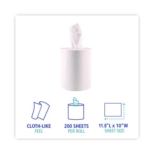 Image of Boardwalk® BWK-V040CGW DRC Wipers, Centerpull, 10 x 11.5, White, 200/Carton