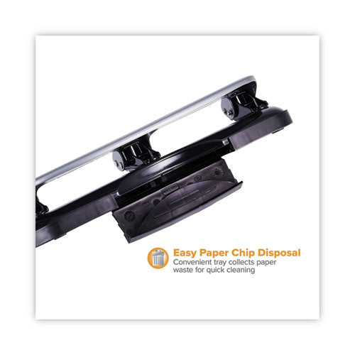Image of Bostitch® ACI2220 20-Sheet Ez Squeeze Three-Hole Punch, 9/32" Holes, Black/silver