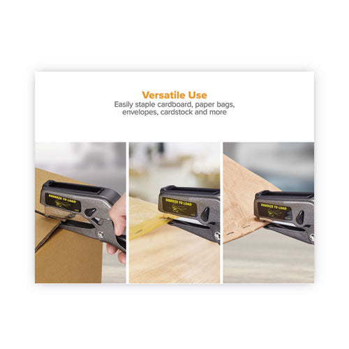 Image of Bostitch® 02245 B8 Xtreme Duty Plier Stapler, 45-Sheet Capacity, 0.25" To 0.38" Staples, 2.5" Throat, Black