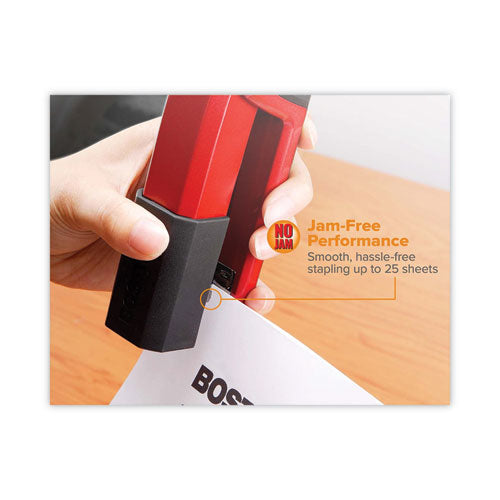 Image of Bostitch® B777-RED Epic Stapler, 25-Sheet Capacity, Red