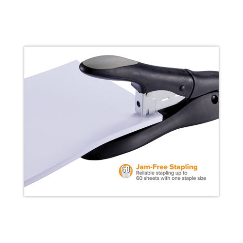 Image of Bostitch® PHD-60 Personal Heavy-Duty 60-Sheet Stapler, 60-Sheet Capacity, Black/gray